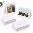 200 Count White 4x6 Paper Photo Frame Cards with Envelopes Bulk ...