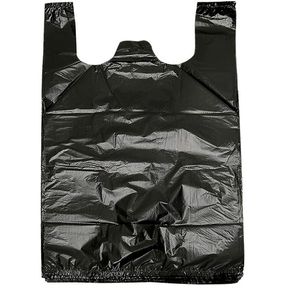 200 Counts Kitchen Garbage Bags 4 Gallon Black Trash Bags with Handles 1.8mil Thick Contractor Bags, Picnic, Kitchen, Daily Use, Bedroom Waste Bin Garbage Bags, Bulk Bags