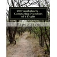 thumbnail image 1 of 200 Days Math Number Comparison 200 Worksheets - Comparing Numbers of 4 Digits: Math Practice Workbook, Book 4, (Paperback), 1 of 1