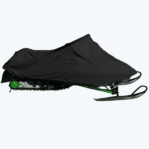 200 Denier Storage Snowmobile Cover Compatible for the 2011-2013 Polaris Model 800 RUSH Snowmachine Sled. All Black.