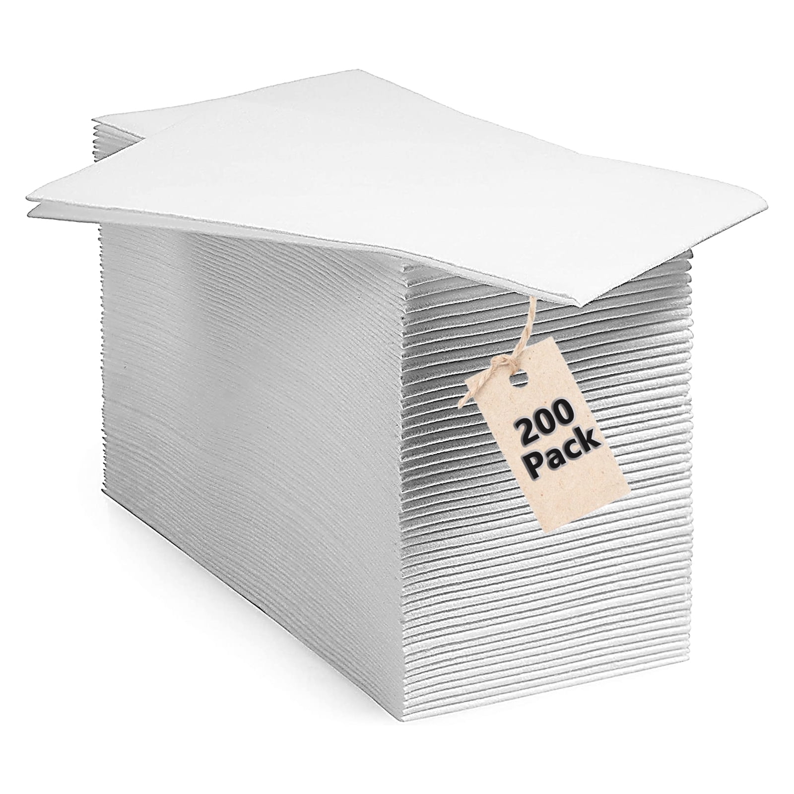 200 Disposable Bathroom Napkins SingleUse LinenFeel Guest Towels