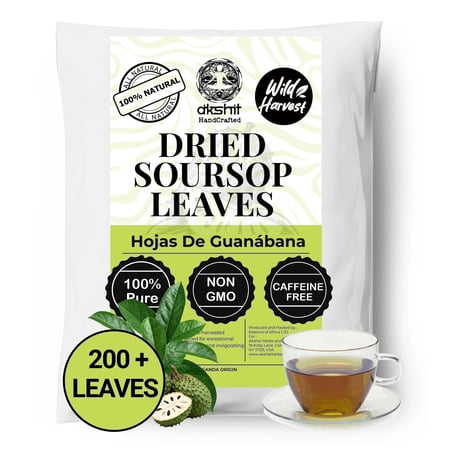 200+ Whole Soursop Graviola Leaves, Dried Soursop Leaf, Hojas De Guanabana, Non-GMO. by Akshit