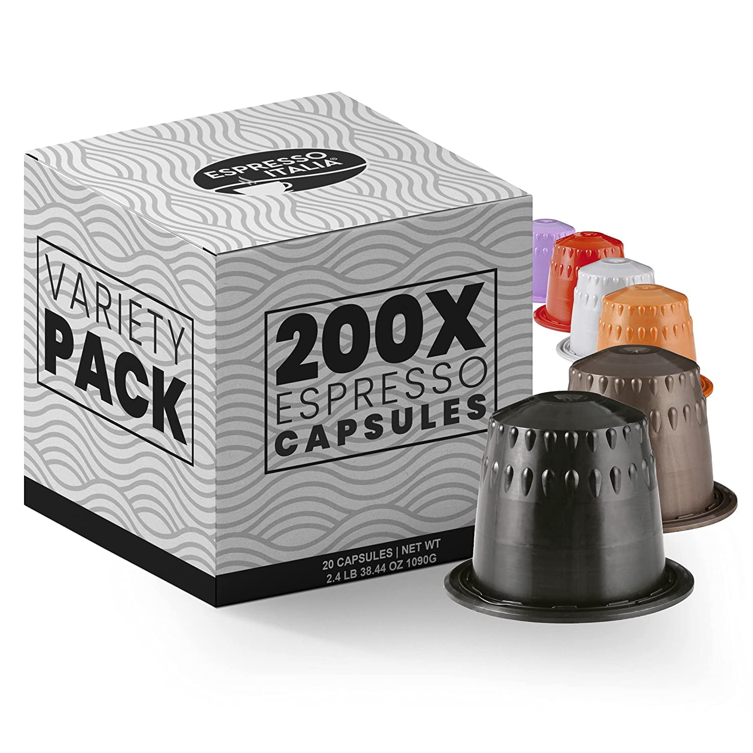 200 ESPRESSO ITALIA Expresso Capsules Value Variety Pack Espresso
