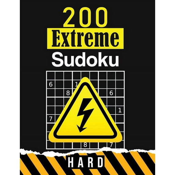 200 Extreme Sudoku: HARD: Puzzle book for adults Large Print - Great Gift !, (Paperback)