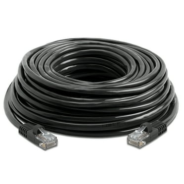 200' FT Feet Ethernet Network Patch Cat6 Cable for Xbox  PC  Modem  PS4  PS3  Router (200ft) - Black New