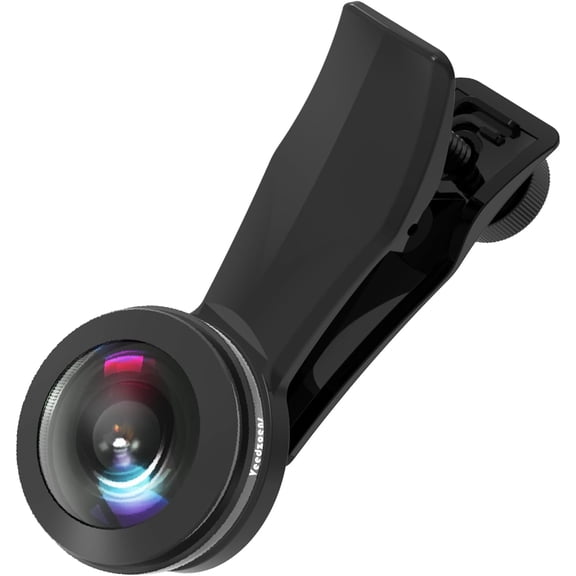 200Fisheye Lens with 17mm Thread Universal Phone Clip for iPhone and Android Smartphones, Suitable VR Live Streaming & Architectural Photography