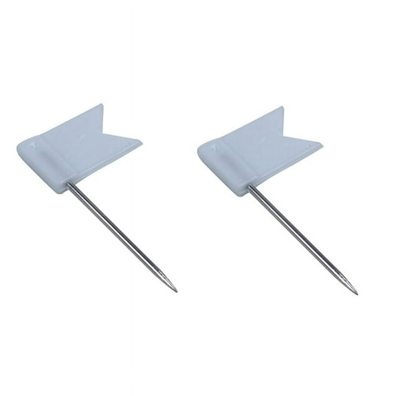 200 Flag Shape Map Pins Cork Notice Board Drawing Push Pin White