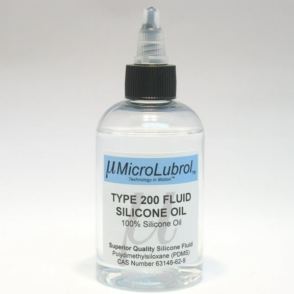 200 Fluid Pure Silicone Oil Polydimethylsiloxane (PDMS) 1000 centistokes (CST) Viscosity, 4oz Bottle