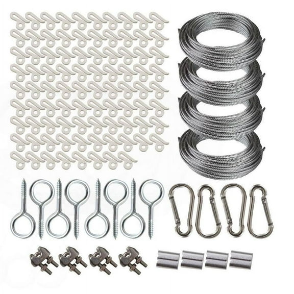 Simple Living Solutions Outdoor 200 Ft. Light Suspension Kit