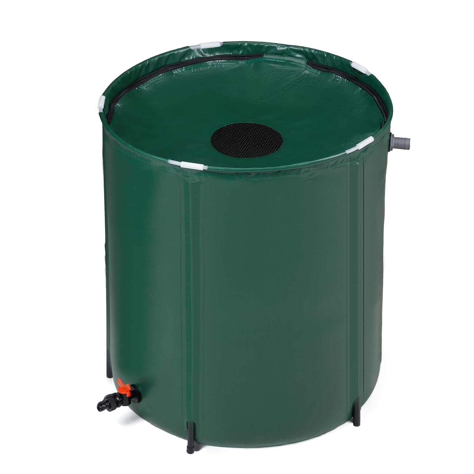 200 Gallon Collapsible Rain Barrel, Portable Water Storage Tank, Rainwater Collection System Downspout, Water Catcher Container with Filter Spigot Overflow Kit