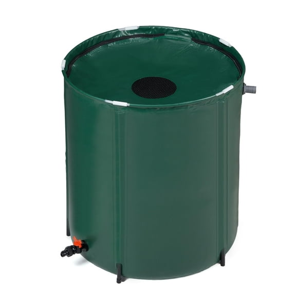 200 Gallon Collapsible Rain Barrel, Portable Water Storage Tank, Rainwater Collection System Downspout, Water Catcher Container with Filter Spigot Overflow Kit