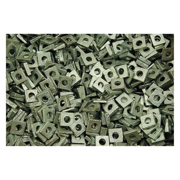 (200) Galvanized Malleable 1/4 Square Bevel Washers I-Beam Flange Wedge