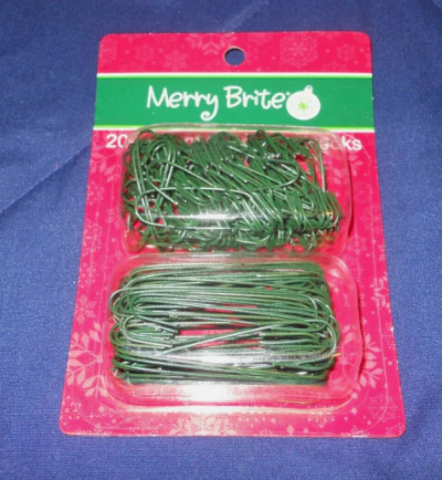 200 Green Christmas Tree Ornament Hooks