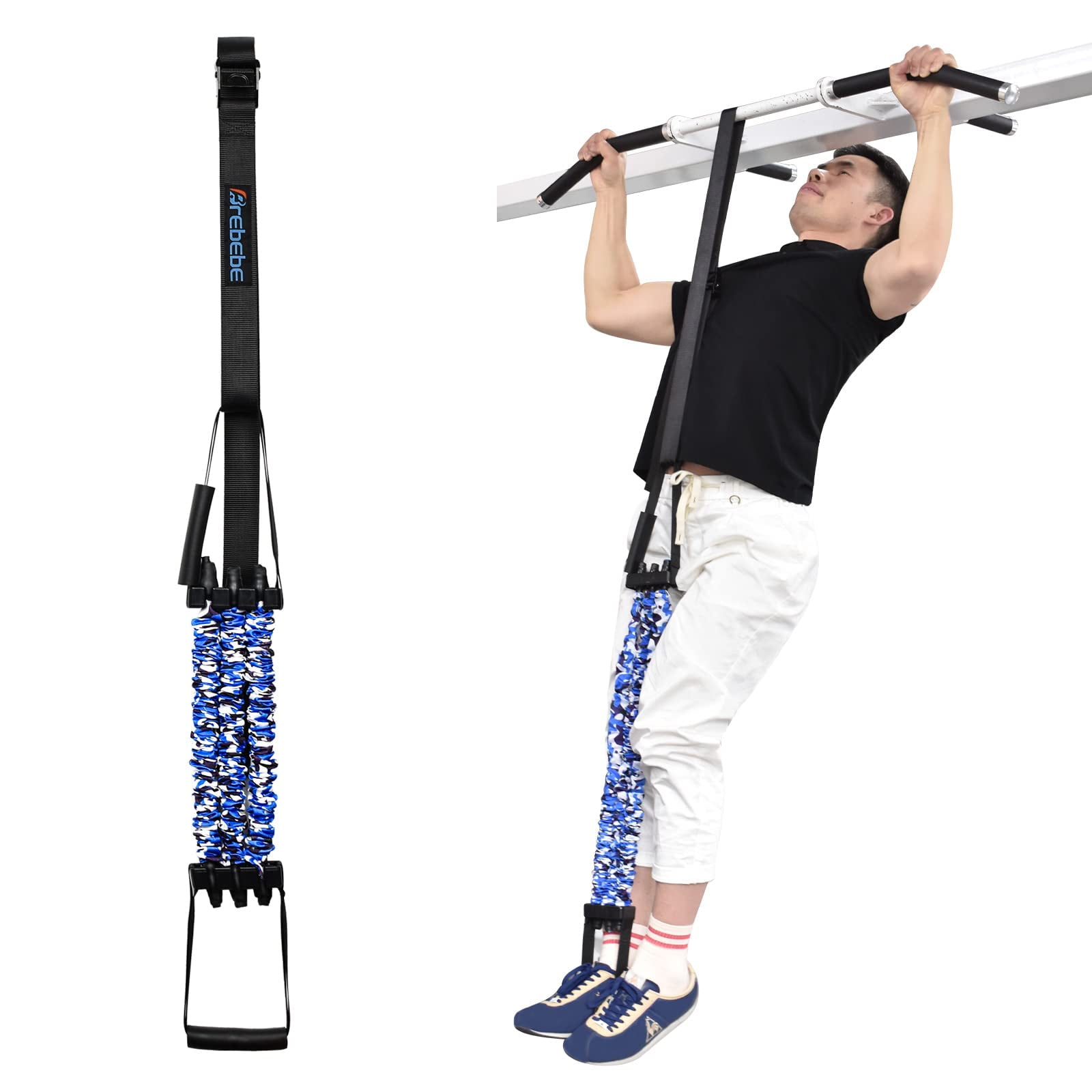 200 LB Load Pull Up Assist Bands Chest Expander Resistance Bands with Handles Natural Latex Pull up Assist Resistance Band Puller Walmart
