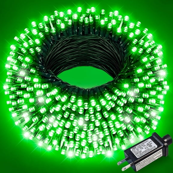 200 LED Christmas String Lights Outdoor, 66ft Expandable Green String Lights Plug in, 8 Modes Waterproof Green Christmas Tree Lights for Outside Yard Halloween Christmas Decor