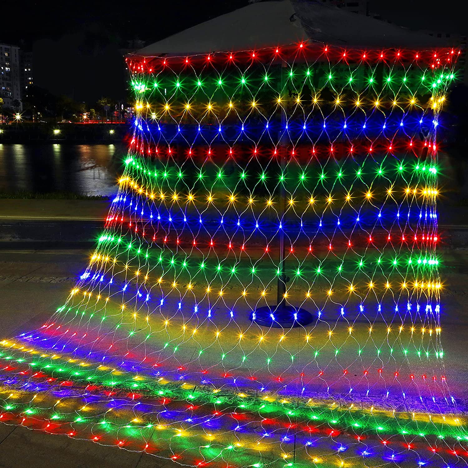 200 LED Net Lights, 4.9ft x 4.9ft 8 Modes Connectable Christmas Outdoor
