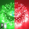 thumbnail image 1 of 200 LED Red and Green Christmas Lights Outdoor, 66ft String Lights Indoor Clear Wire, Christmas Tree Lights Plug in for Bedroom Tree Christmas Party Decorations, 1 of 1