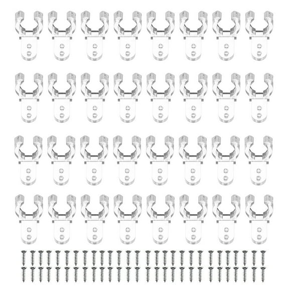 200 LED Rope Light Clips for Wall Mount (Clear)