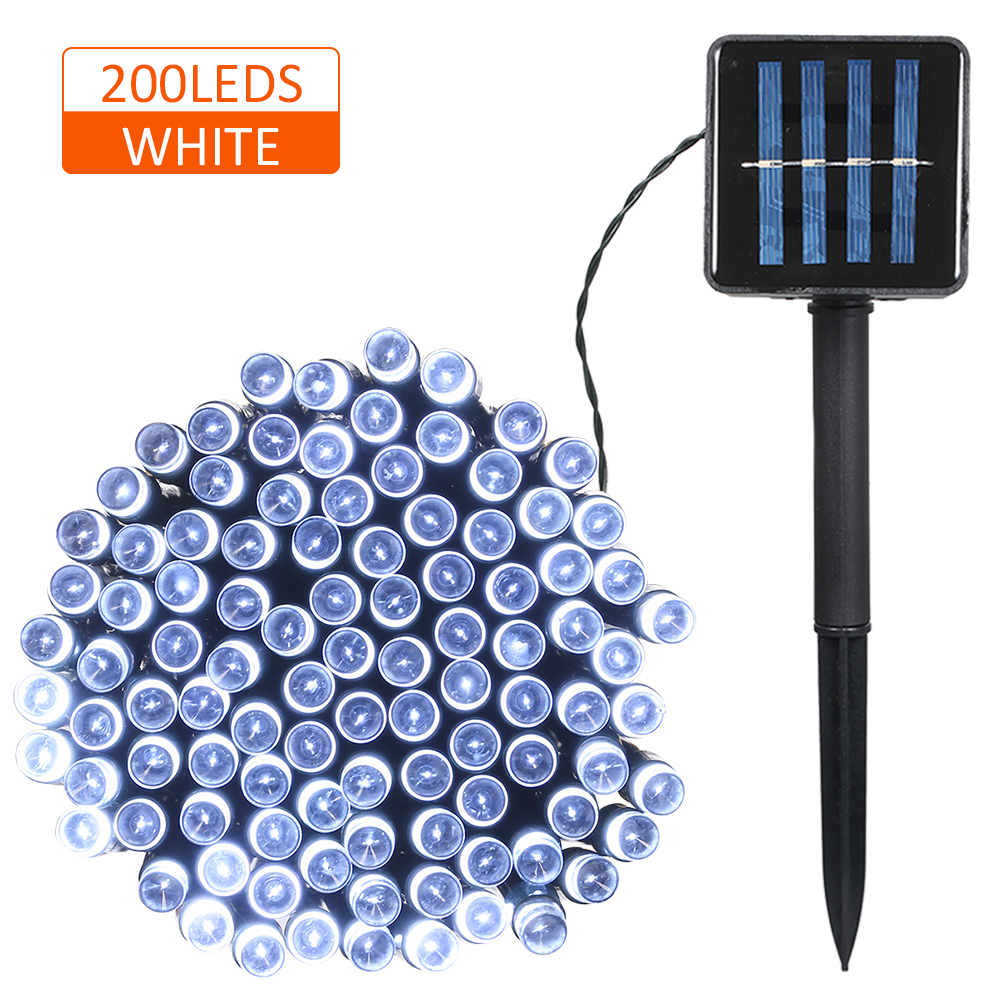 200 LED Solar Powered String Light 2 Lighting Modes Waterproof Outdoor Hanging Fairy Lighting for Home Decor - image 1 of 3