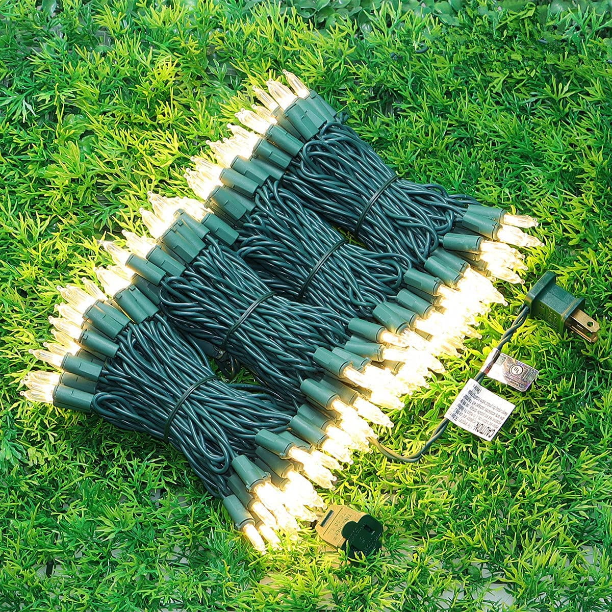 200 LED Warm White Christmas Lights, Commercial Grade for Indoor and