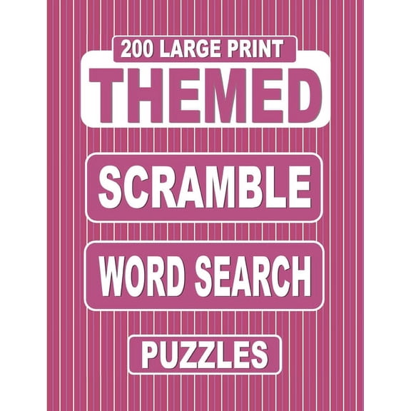 Large Print Word Search Puzzles 200 Puzzles Complete