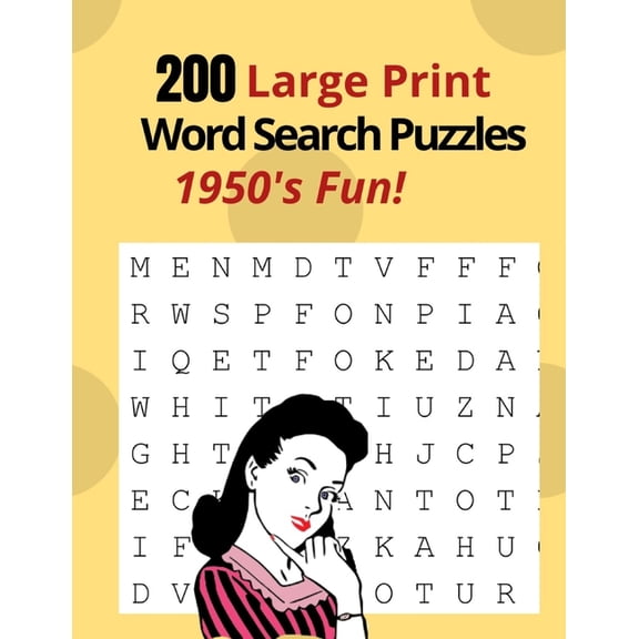 Large Print Word Search Puzzles 200 Puzzles Complete