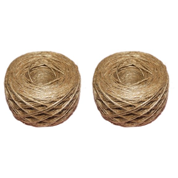 200 M Decorative Twine Brown Ornament Wire Rope Cord for Needlework DIY Crafts Jute Three Shares