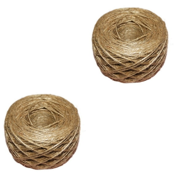 200 M Sisal Jute Twines Industrial Rope Three Shares Brown String Ornament Wire