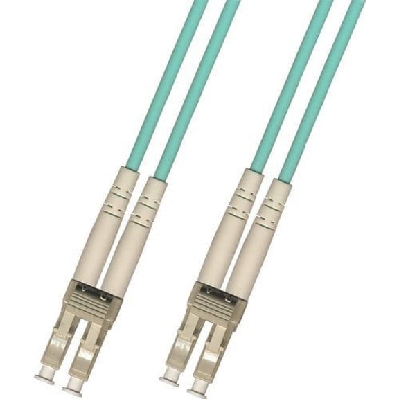 200 Meter 10Gb OM3 Multimode Duplex Fiber Optic Cable (50/125) - LC to LC - Aqua