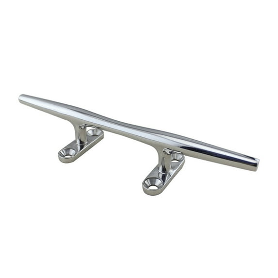 Nicehomfit Marine Dock Rope Cleat Boat Rope Holder Silver Stainless Steel 316 1Pack