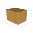 thumbnail image 1 of 13x10x9 Kraft Brown Corrugated Shipping Boxes, 32 ECT Single-Wall, Qty 200, 1 of 3