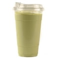 thumbnail image 1 of [200 PACK] 24 oz Cups | Iced Coffee Go Cups and Sip Through Lids | Cold Smoothie | Plastic Cups with Sip Through Lids | Clear Plastic Disposable Pet Cups | Ideal for Parfait, Juice, Soda, Party Cups, 1 of 6