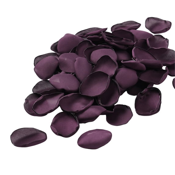 200 PCS Artificial Pink Rose Petals for Romantic Night Flower Girl Silk Flower Petals for Wedding Aisle Table Centerpieces Confetti Party Favors Table Decoration Purple 4.5*4 cm by Toyeng