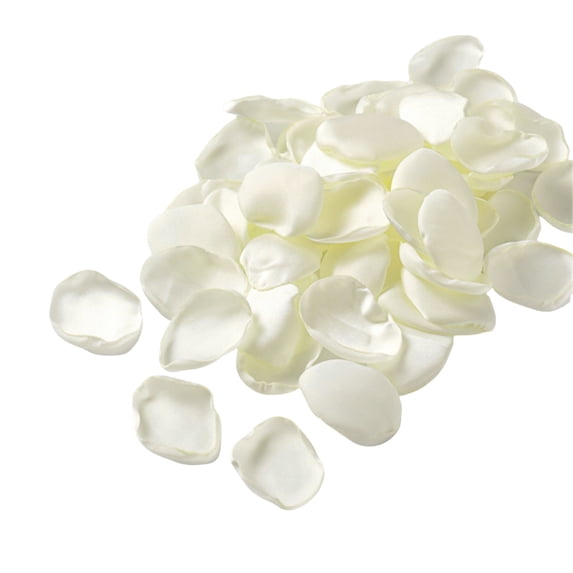 200 PCS Artificial Pink Rose Petals for Romantic Night Flower Girl Silk Flower Petals for Wedding Aisle Table Centerpieces Confetti Party Favors Table Decoration Ivory White 4.5*4 cm by Toyeng