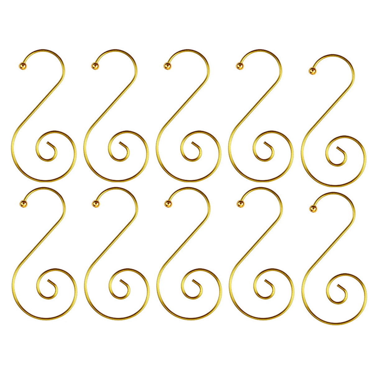 200 PCS Christmas Ornament Hooks Long Christmas Tree Decorating Metal