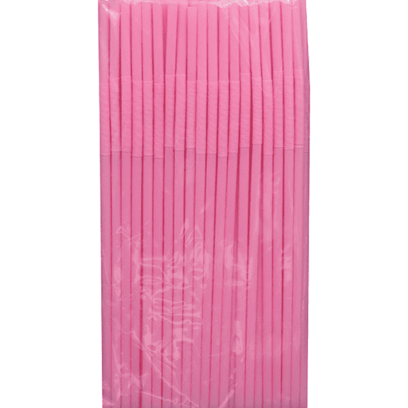 200 PCS Flexible Plastic Drinking Straws, Extra Long Colorful Disposable Bendy Party Fancy Straws