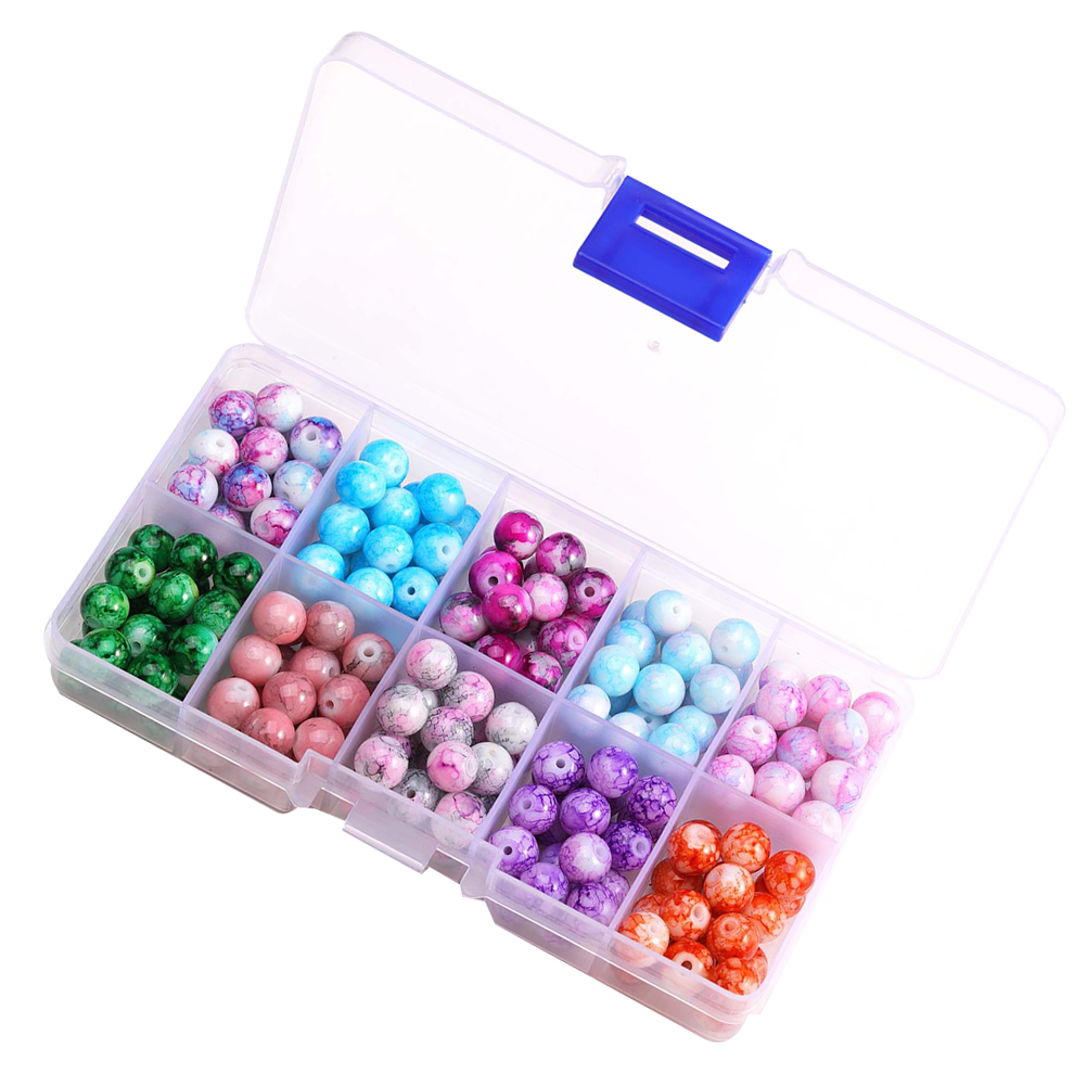 200 PCS Floral Beads Beading DIY Jewelry Making Curtains Decoration DIY