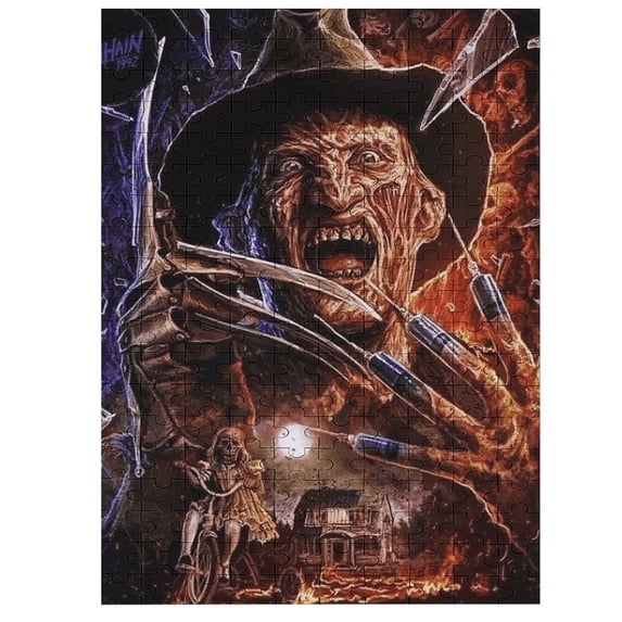 200 PCS Jigsaw Puzzle Horror Freddy Krueger Puzzle Enthusiasts