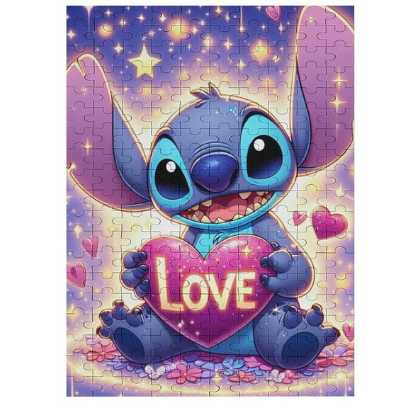 200 PCS Jigsaw Puzzle Sti-tch Wooden Puzzle Challenging Game Fun Artwork For Family Friends Gifts