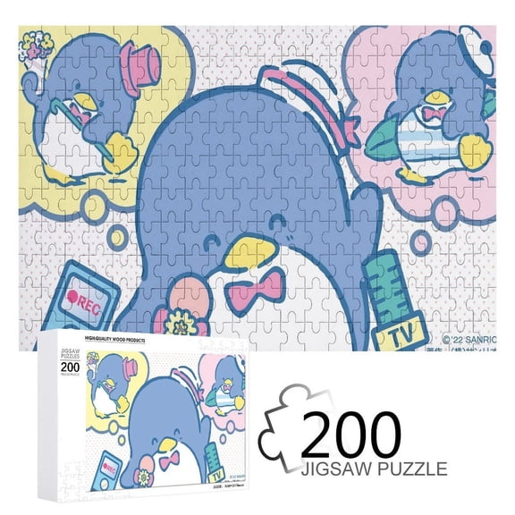 200 PCS Jigsaw Puzzle for Tuxedo Sam Wooden Puzzles Game Birthday Gifts Home Decor High Quality