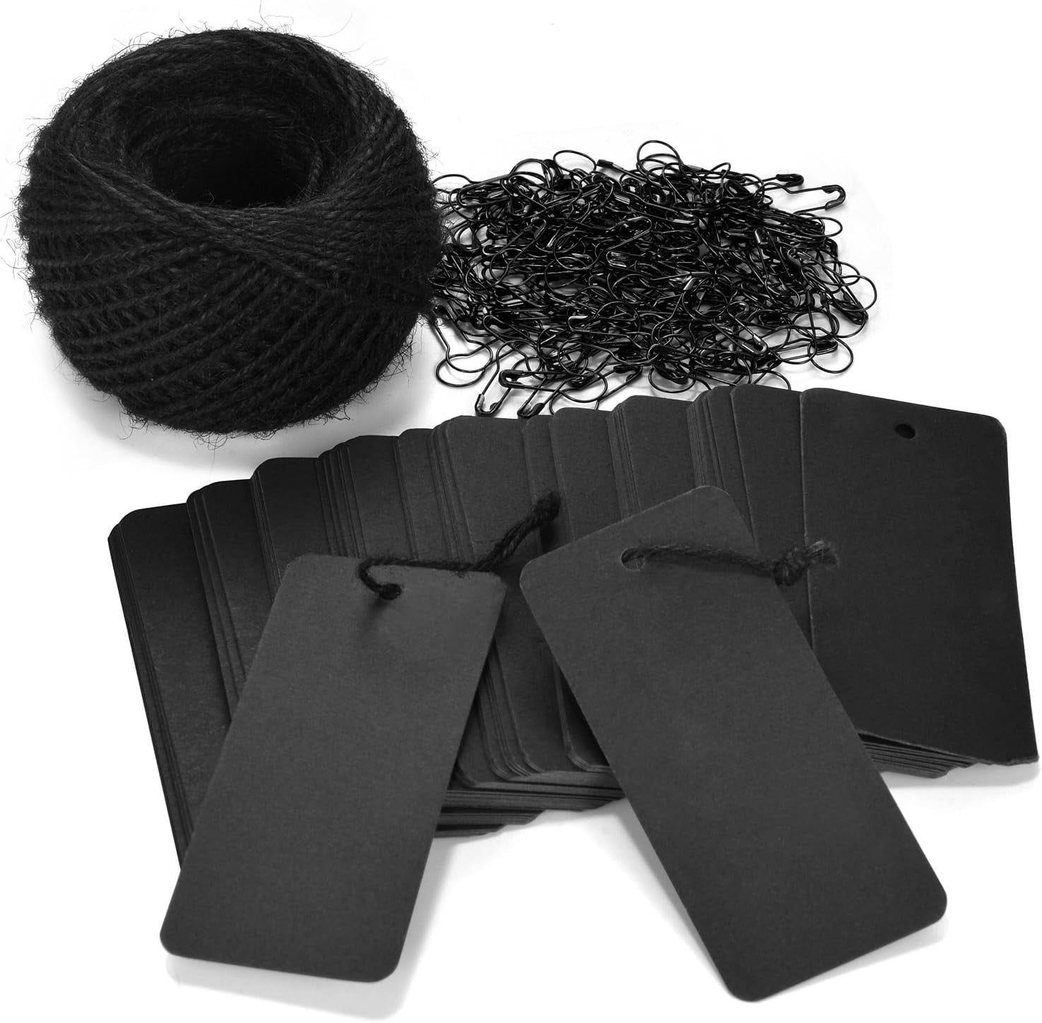 Parcel Label. Tags 200 PCS Marking Tags with Safety Pins and 157 Feet Natural String to ...