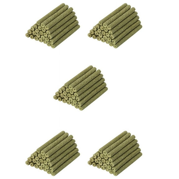 200 PCS Natural Mixed Grass Stick Chew Toys for Guinea Pig Gerbil Parrot Bunny and Other Small Animals,200 x Hay Sticks Chinchilla Chew Toys,Green