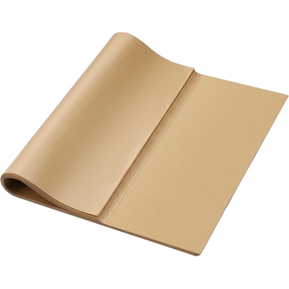 200 PCS Natural Unbleached Parchment Paper, 15x21 Inches Precut Non-Stick Parchment Sheets, Ideal for Baking, Cooking, Grilling, Air Fryer and Steaming(Brown)