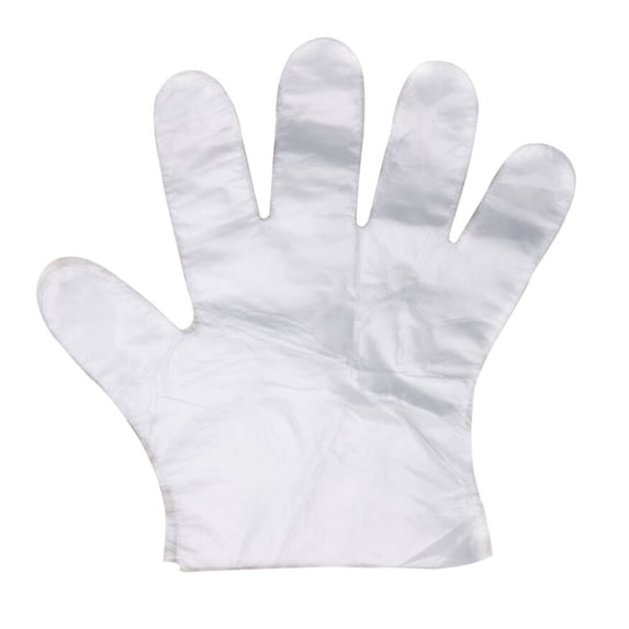 200 PCS PE Clear Disposable Gloves Plastic Gloves Large Poly Gloves Hair Coloring Food Service Gloves for Cooking Kitchen Cleaning Food Handling Food Prep Gloves Disposable Free Gloves