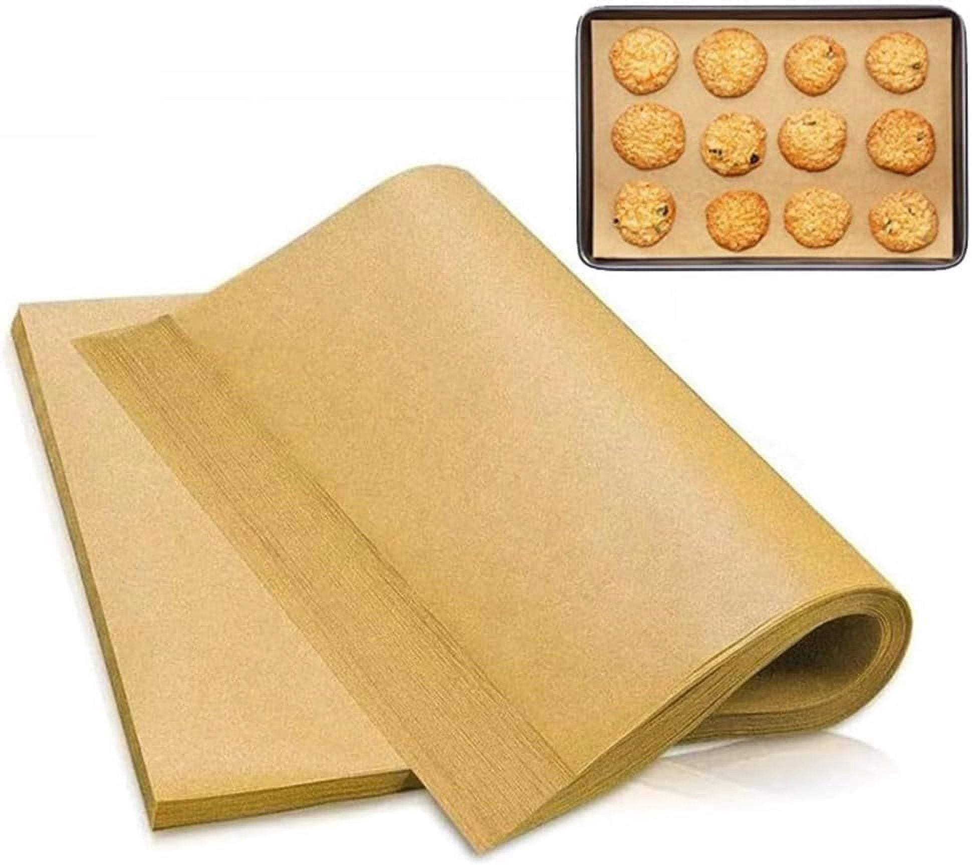 200 PCS Unbleached Parchment Paper Baking Sheets, 12x16 Inches Non-Stick Precut Baking Parchment, Perfect for Baking Grilling Air Fryer Steaming Bread Cup Cake Cookie