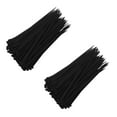 thumbnail image 1 of 200 PCS White Zip Ties, Self-Locking Nylon Zip Ties, 60 LBS Tensile Strength, Heavy Duty Plastic Nylon Wire Ties for Indoor and Outdoor Use (Black) 0.12x3.94", 1 of 3