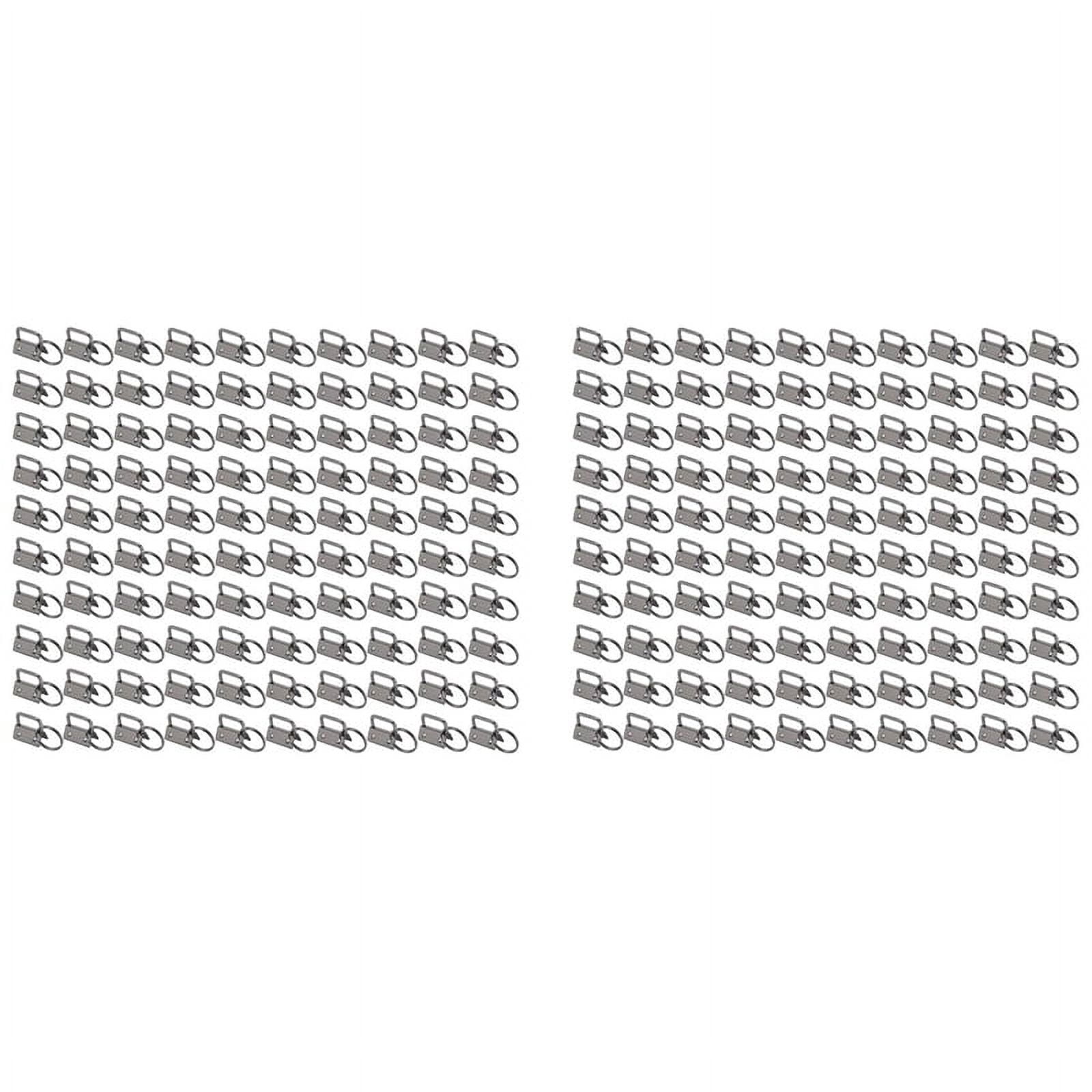 200 PCS Wristlet Hardware, 1 Inch Key Fob Hardware for Keychain, Key Lanyard and Key Chain Making Hardware Supplies