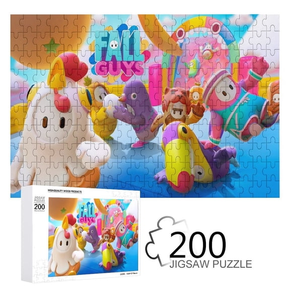 200 PCS for Fall Guys Jigsaw Puzzle Wooden Puzzles Game Birthday Gifts Home Decor High Quality