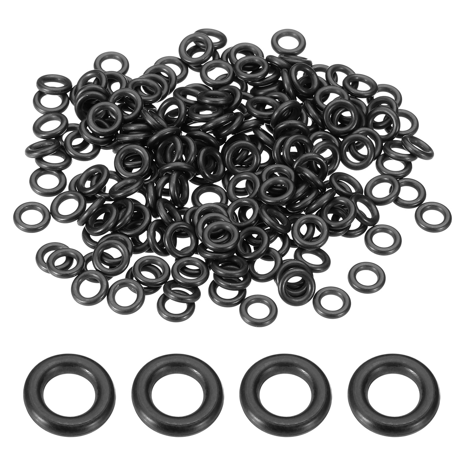 10 Pack Red Silicone O-Ring, 1' ID, 1-1/8' OD, 1/16' Width, 70A Durometer