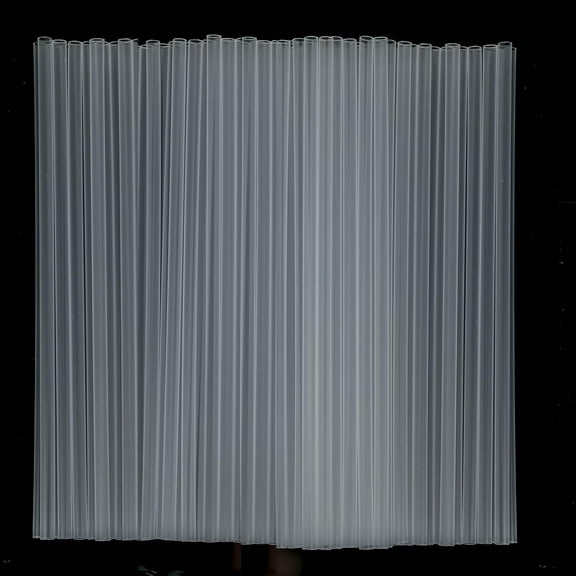 [200 Pack] 10.5" High Long Plastic Straws, Disposable Drinking Straws - Clear